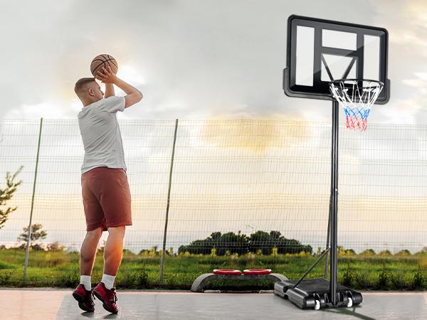 basketkorg på hjul