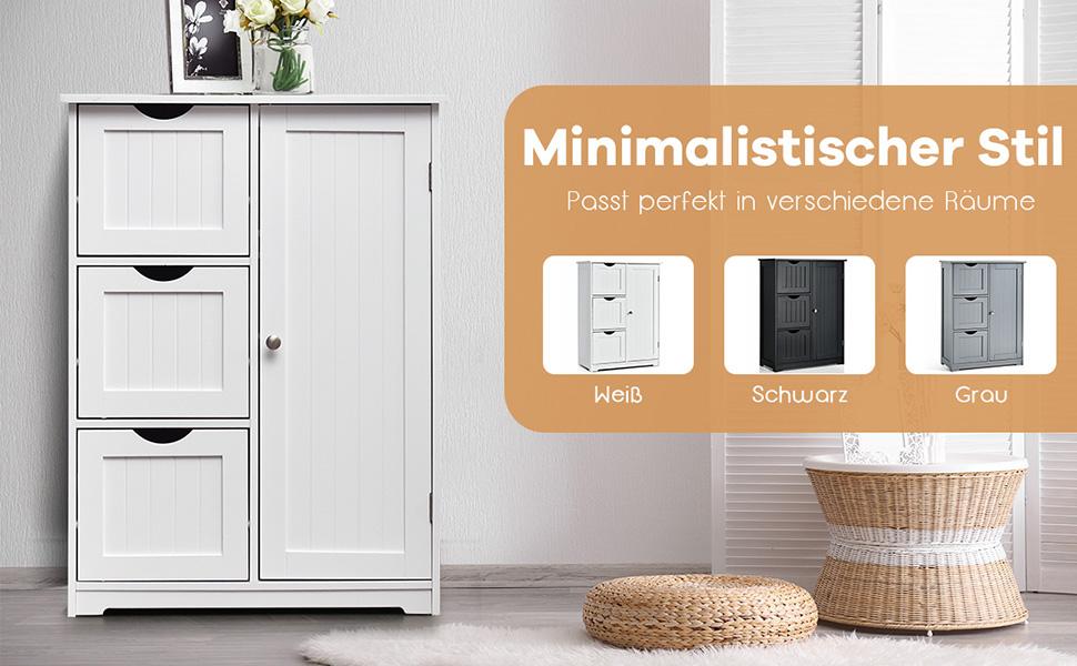 badrumsskåp med stort förvaringsutrymme