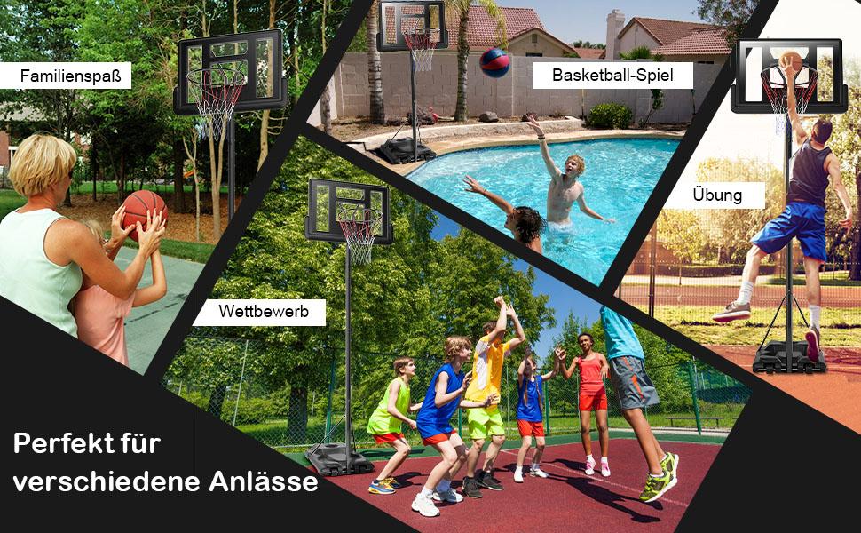 höjdjusterbart basketstativ