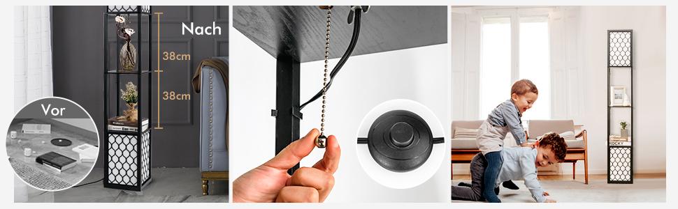 modern hylla golvlampa