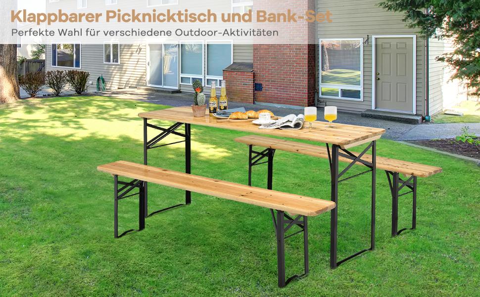 3-delat bärbart campingbord